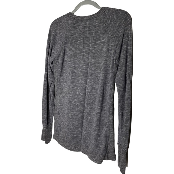 ATHLETA gray heathered long pullover top size XS - Picture 5 of 8